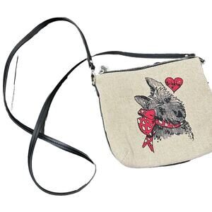 Brighton Heart Scottie Puppy Dog Crossbody Bag Clutch Purse Detachable Strap